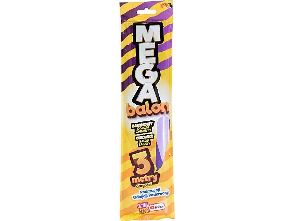 Megaballoon Purple Stripes