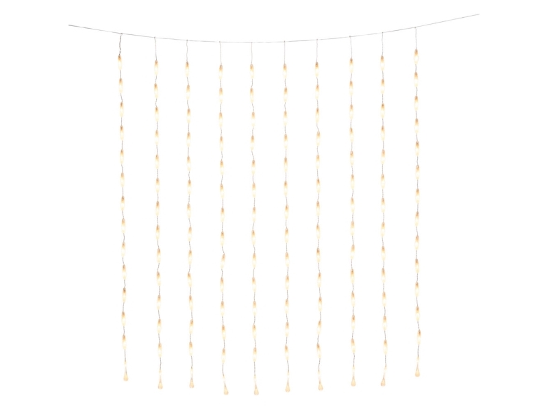 Konstsmide Curtain, Ljusdekoration, slinga, Transparent, Plast, Universal, IP44, 140 lampor | Belysning - Annan belysning - Ljusslingor | GameStuff