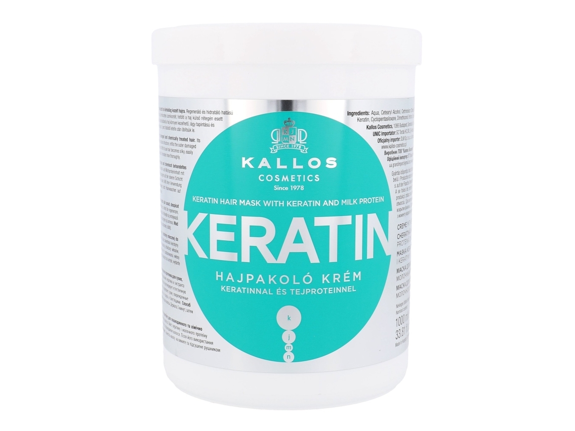 Kallos Cosmetics - Keratin hairmask- 1000 ml | Hårvård - Hårprodukter - Schampo - Behandling av hår | GameStuff