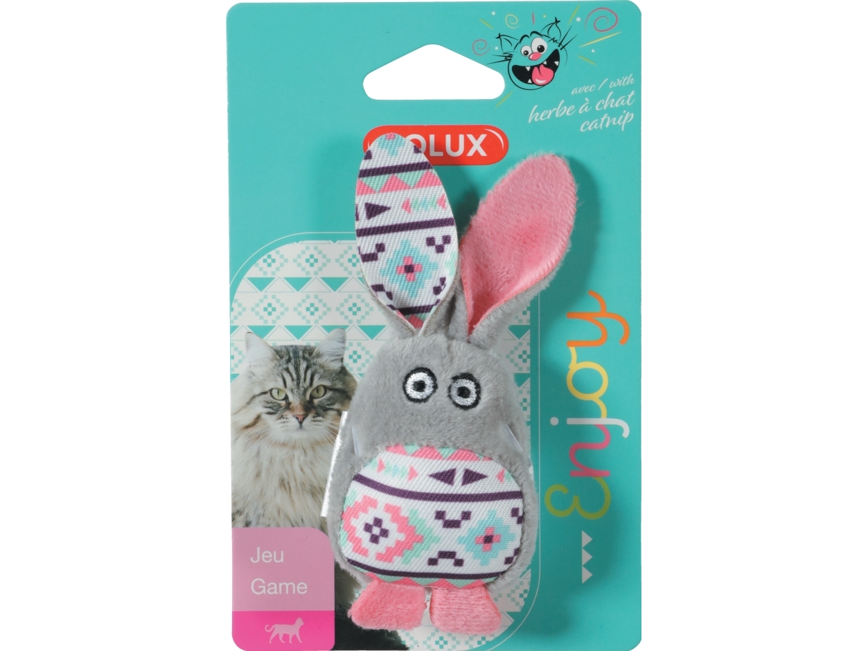 Zolux Zolux Cat Toy Kali Rabbit Gray Color