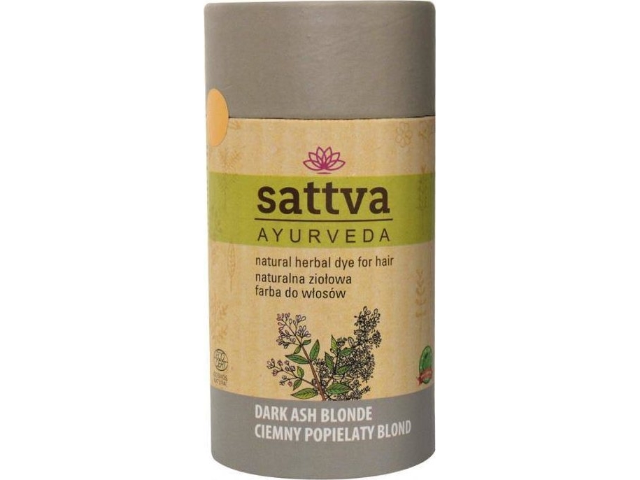 Sattva_Natural Herbal Dye For Hair Natural Herbal Hair Dye Dark Ash Blonde 150G