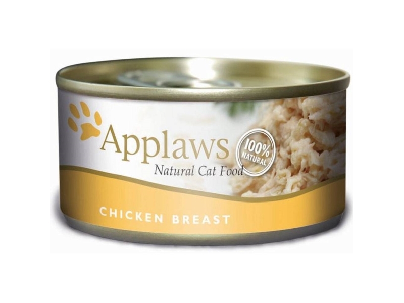 Applaws Cat Dåsemad, Chicken Breast in Broth, 24 x 156g
