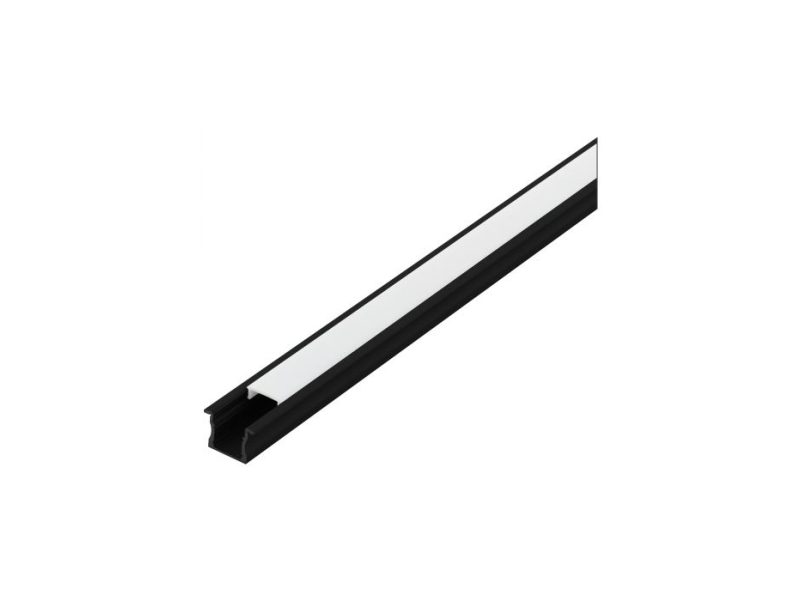 Eglo Recessed Profile 2, Profil, Decke/Wand, Schwarz, Weiß, Aluminium, Kunststoff, 1000 Mm, 23 Mm