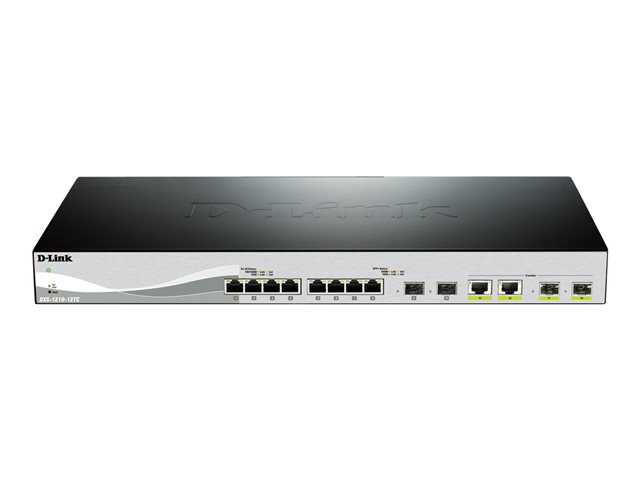 D-Link Dxs-1210-12Tc/E, Managed, L2, 10G Ethernet (100/1000/10000), Rack-Einbau, 1U