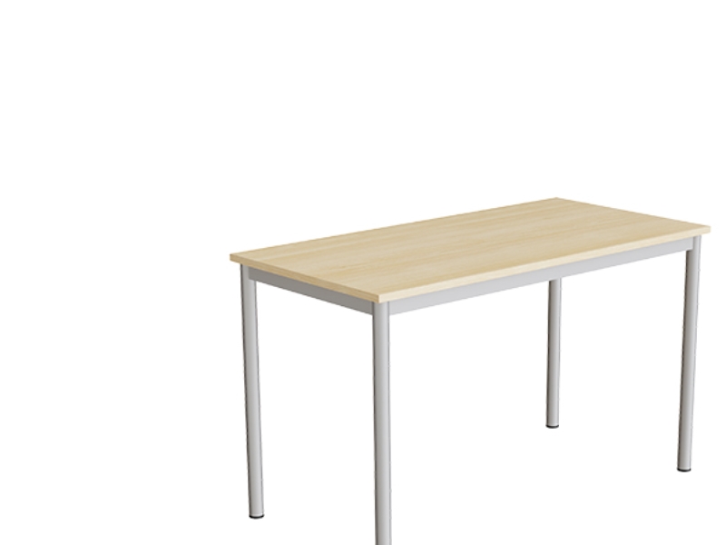 Combi-Tisch 200, 1200X600 Mm Höhe 900 Mm Weißes Laminat Auf Weißem Untergestell