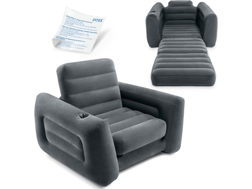 Billede af Intex Pull-Out Chair, Enkelt Stol, Grå, 1170 Mm, 2240 Mm, 660 Mm, 10,5 Kg