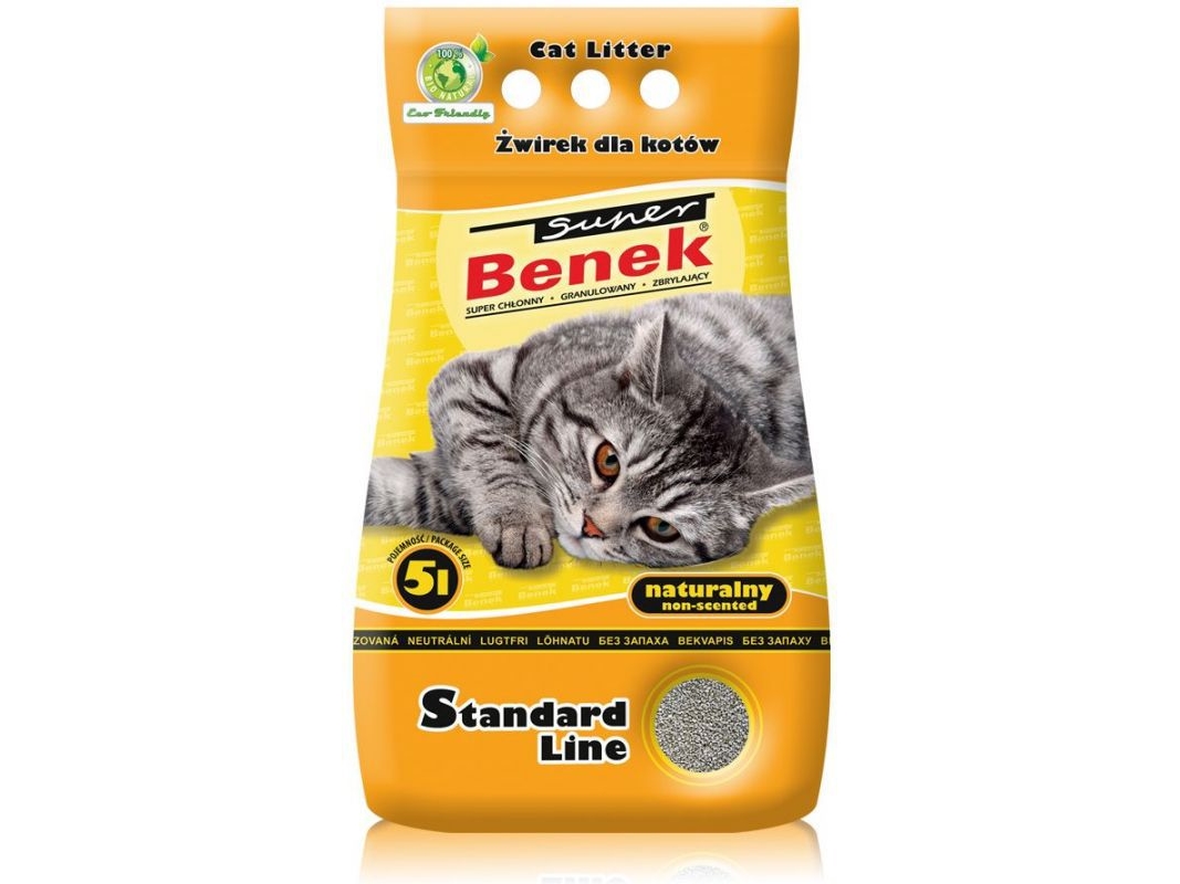 Certech Super Benek Standard Natural - Klumpende kattegrus 5 l