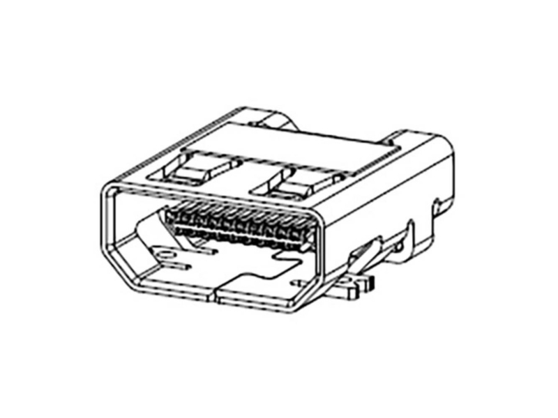 Molex 467650301 Hdmi-Stik Bøsning Poltal: 19 1 Stk Tape On Full Reel