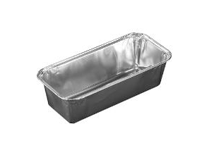 Aluminium-Backform, Plus Pack, 1-Fach Rechteckig 550 Ml, 188X88x50mm Aluminium, Pack Á 1