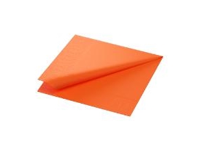 Serviet Duni 33x33 cm 3-lag Sun Orange,8 pk x 125 stk/krt | Bordssättning - Textil för bordet - Servetter | GameStuff