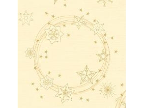 Servietten Dunilin 40X40 Cm Star Shine Cream, 5Er-Pack X 45 Stk./Karton