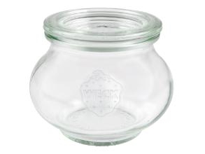 Patentglas Weck Schmuck 220ml Ø8.7xH6.9cm med låg Glas,12 stk/krt