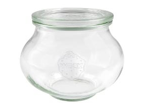 Patentglas Weck Schmuck 560ml Ø11.9xH9.2cm med låg Glas,6 stk/krt | Köksutrustning - Förvaring - Glasburkar | GameStuff