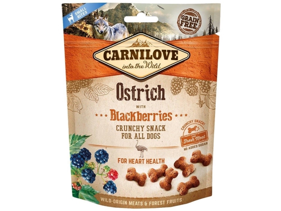 Carnilove Przysmak Dog Snack Fresh Crunchy Ostrich+Blackberries 200g