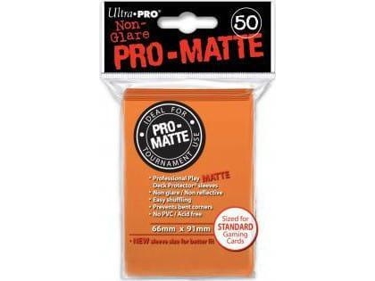 Ultra-Pro Ultra-Pro Deck Protector - Pro-Matte Blendfrei Orange 50 Stück.
