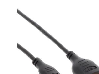 Inline Hdmi Superslim Kabel A An C, Hs Mit Eth., Premium, Schwarz / Gold, 1M, 1 M, Hdmi Typ A (Standard), Hdmi Type C (Mini), Schwarz