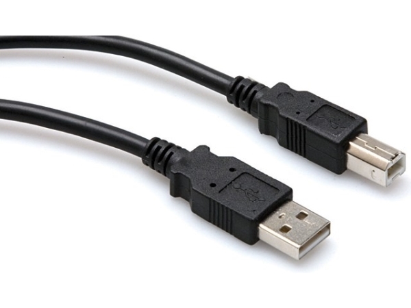 Hosa Technology Usb-210Ab, 3,05 M, Usb A, Usb B, Usb 2.0, Männlich/Männlich, Schwarz