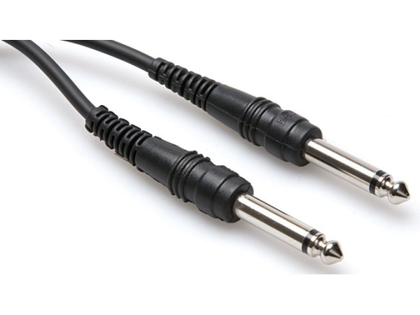 Hosa Cpp 105 - Audiokabel - Monostik Han Til Monostik Han - 1.5 M - Sort