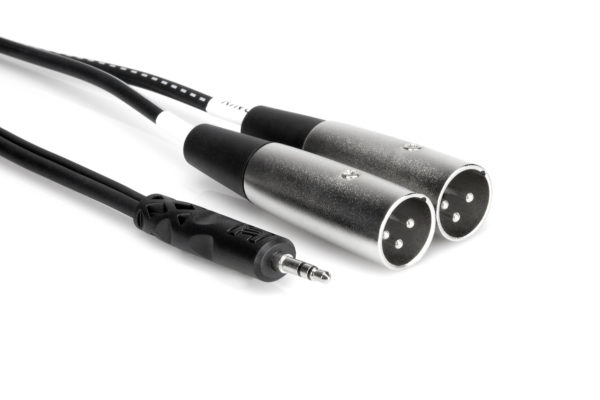 Hosa Technology Cyx-402M, 3.5Mm Trs, Hanstik, 2 X Xlr (3-Pin), Hanstik, 2 M, Sort