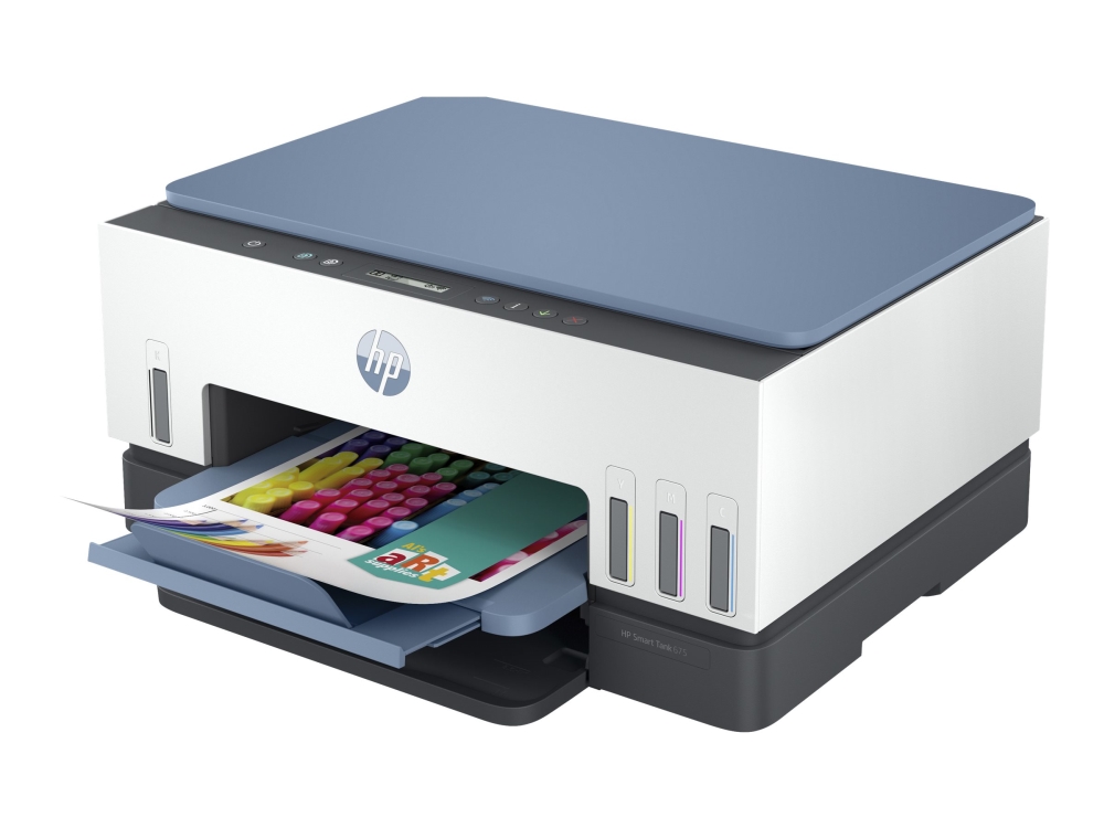Hp Smart Tank 675 All-In-One - Multifunktionsdrucker - Farbe - Tintenstrahl - Nachfüllbar - Letter A (216 X 279 Mm)/A4 (210 X 297 Mm) (Original) - A4