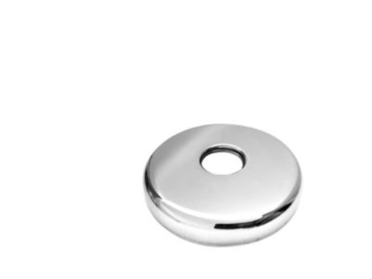 Roset 1/2 Rohrgewinde Ø76 - T/Kabeldose Blank, Edelstahl Aisi304
