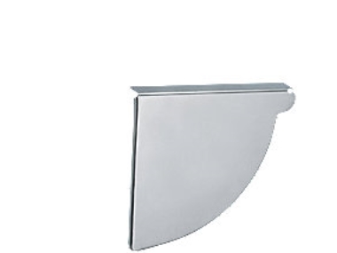 VMZINC Endebund til Kvartrund Tagrende, 333 mm, Venstre - Zink Natur