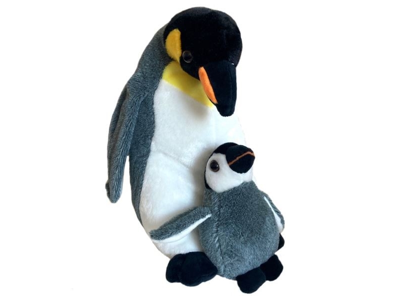 Mascot Penguin With Child 25 Cm