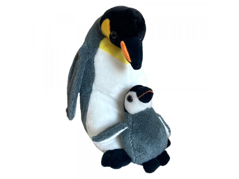 Penguin Mascot With Child 20 Cm