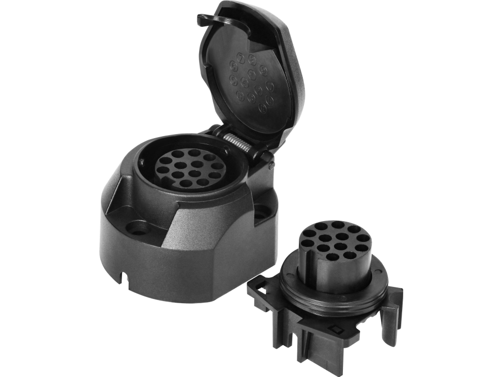 Orno uttag för husvagn OR-AE-13230 12/24V 13-pol 4570 | Bilvård & Biltillbehör - Utvändiga utrustning för bilar - Avga | GameStuff