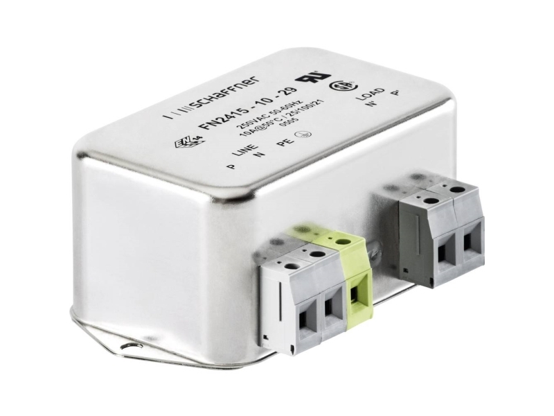 Schaffner FN2415-6-29 FN2415-6-29 Støjdæmpningsfilter 250 V/AC 6 A (L x B x H) 94 x 58 x 45.4 mm 1 stk