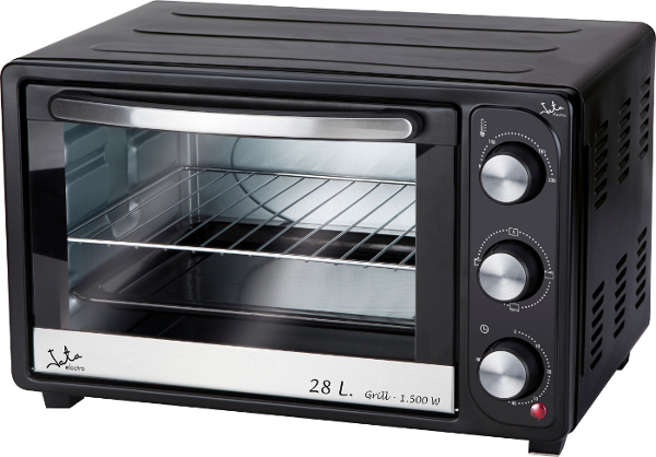 Jata Hn928, 28 L, Schwarz, Edelstahl, Freistehend, Drehregler, Edelstahl, Mechanisch