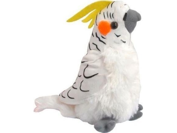 Parrot Nymph-Maskot Hvid 17 Cm