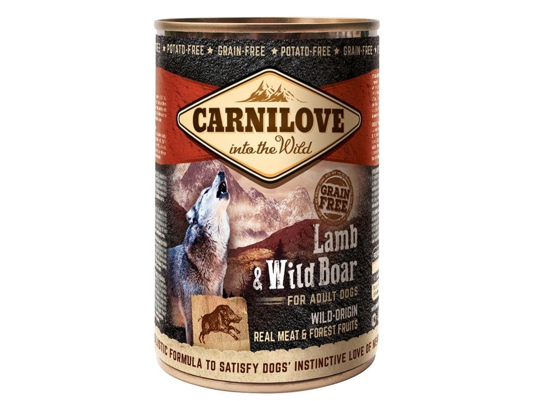 CARNILOVE Lamb & Wild Boar for Adult Dogs - 400g | Sällskapsdjur - Hund - - Blöt hundmat | GameStuff