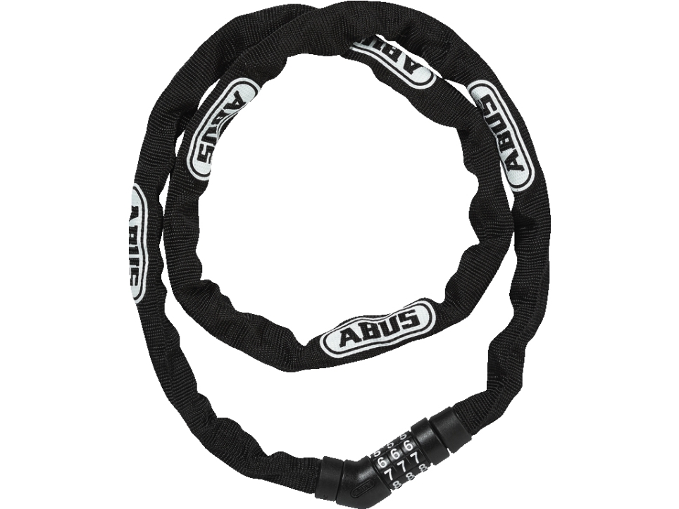 Abus 4804C, Kettenschloss, Schwarz, Kunststoff, Stahl, Synthetisch, Stahl