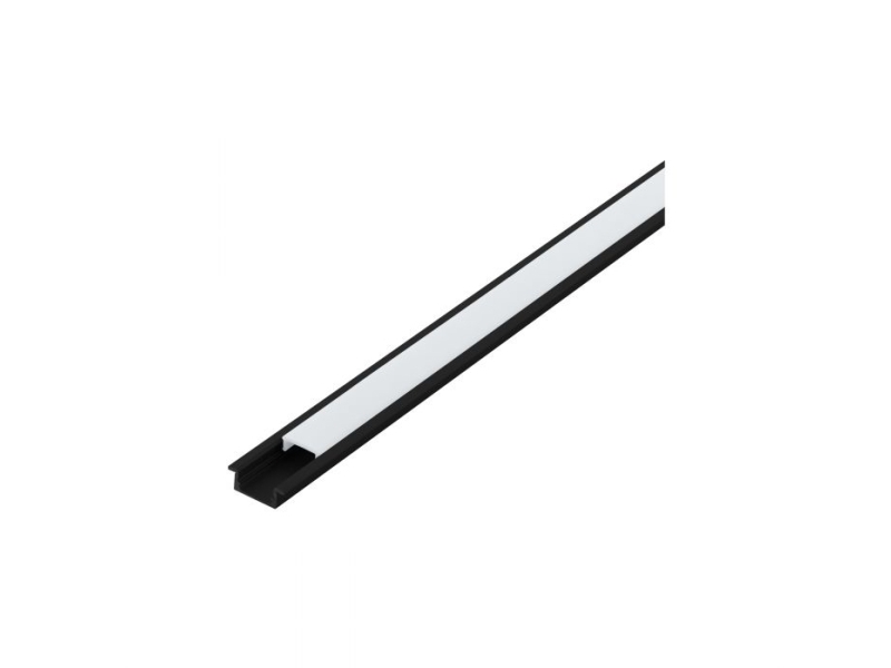 Eglo Recessed Profile 1, Profil, Decke/Wand, Schwarz, Weiß, Aluminium, Kunststoff, 1000 Mm, 23 Mm