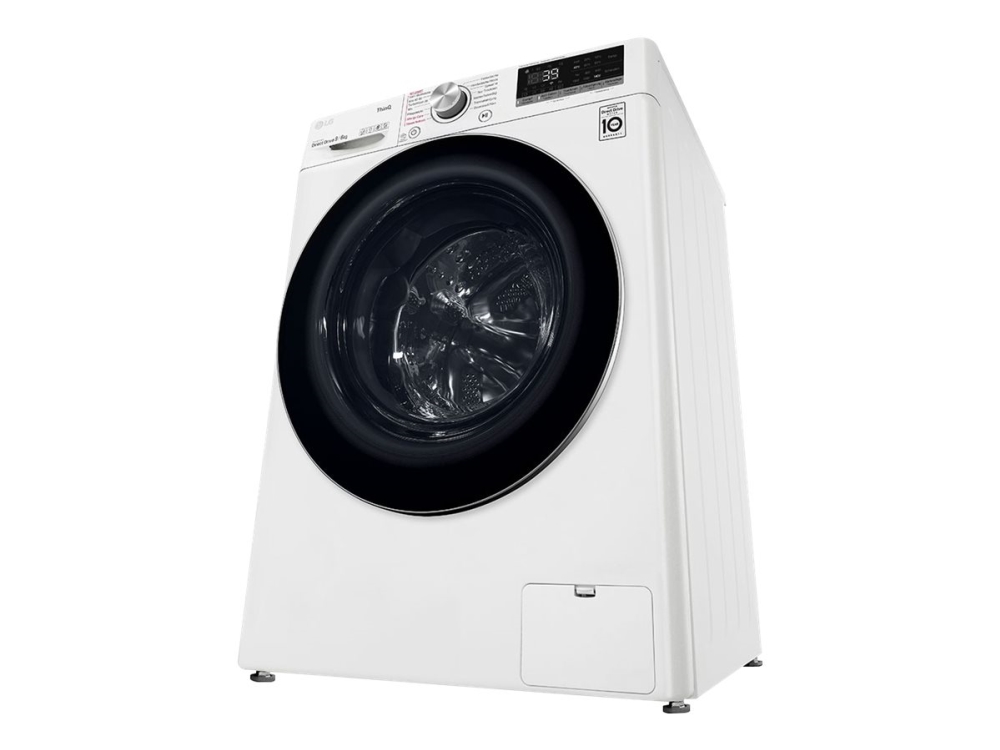 LG V7WD96H1A - Vaskemaskin/tørker - Wi-Fi - bredde: 60 cm - dybde: 56.5 cm - høyde: 85 cm - frontileggelse - 68 liter - 9 kg - 1400 rpm - hvit