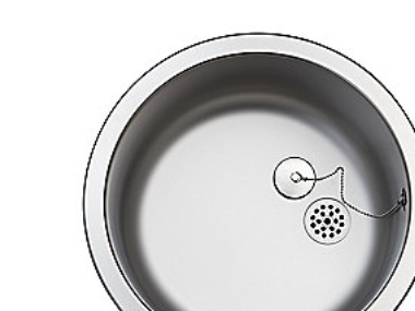 Uni køkkenvask Ø38,5 - køkkenvask Ø38,5 mat med prop