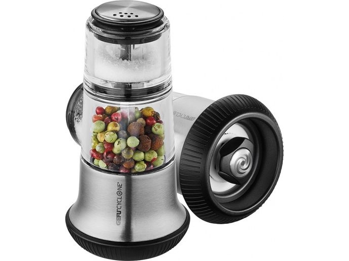Gefu X-Plosion Pipiru Salzmühle Mit Salzschale Silber