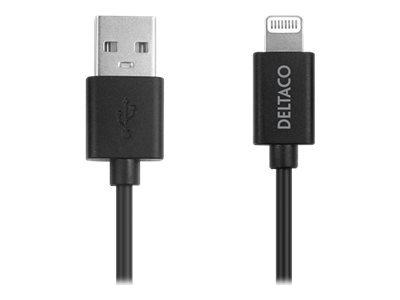 Deltaco - Lightning-Kabel - Usb Han Til Lightning Han - 1 M - Sort