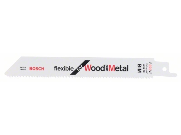Bosch Shaft Tools S922vf 5 Stück Säbelsägeblätter Für Holz Und Metall