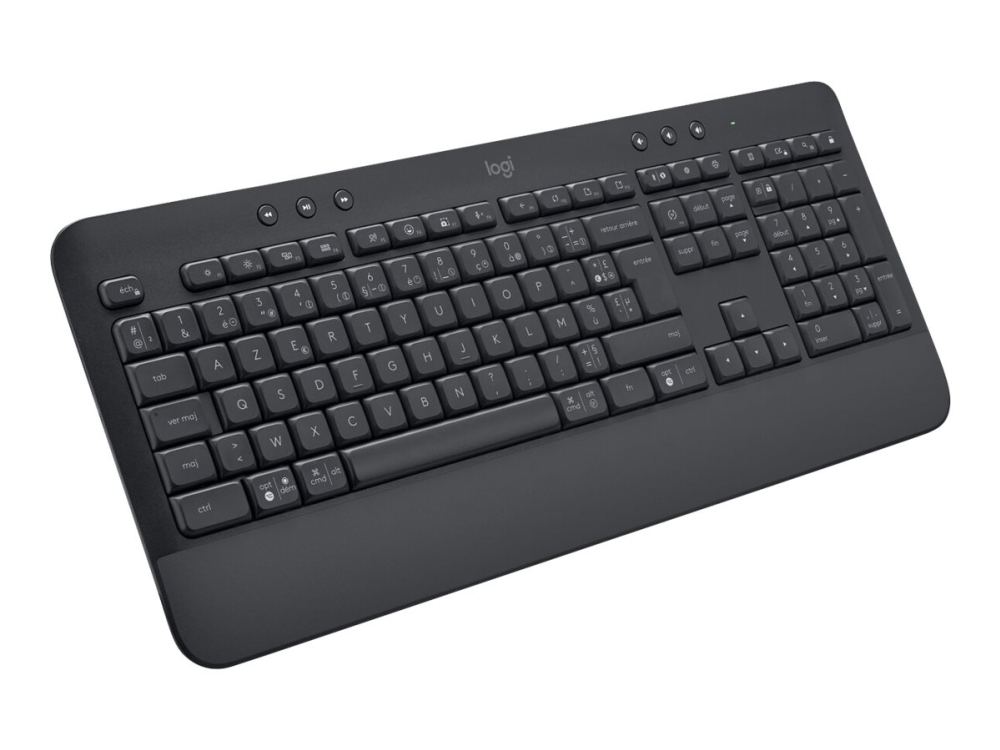 Logitech Signature K650 – Tastatur – Trådløs – Bluetooth Le – Azerty – Fransk – Grafit