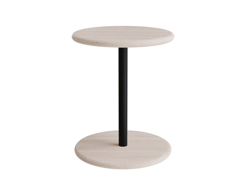 Hocker Donut 7301T, Weiß Pigmentierte Esche, Grünes Gestell