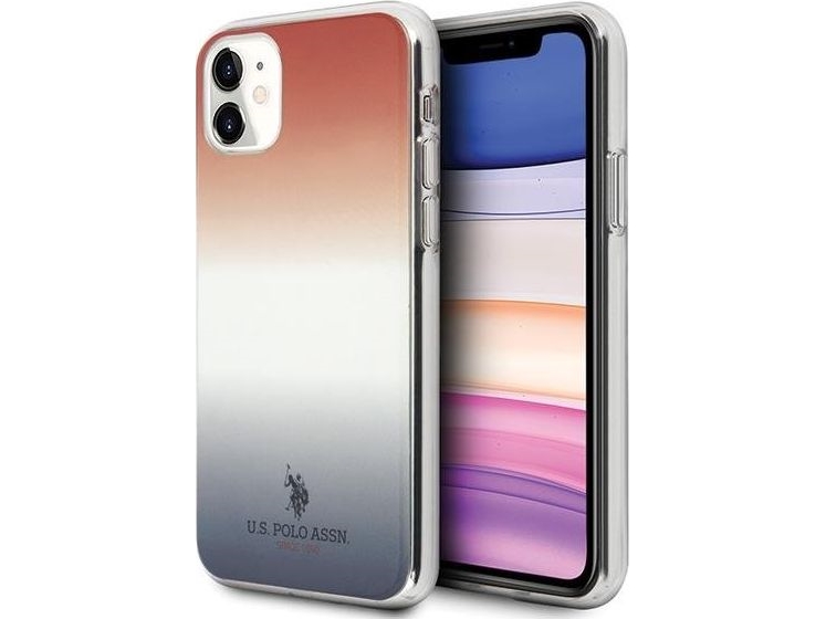 Etui Us Polo Assn Us Polo Us Polo Ushcn61trdgrb Iphone 11 Rød/Blå/Blå Og Rød Gradientmønsterkollektion
