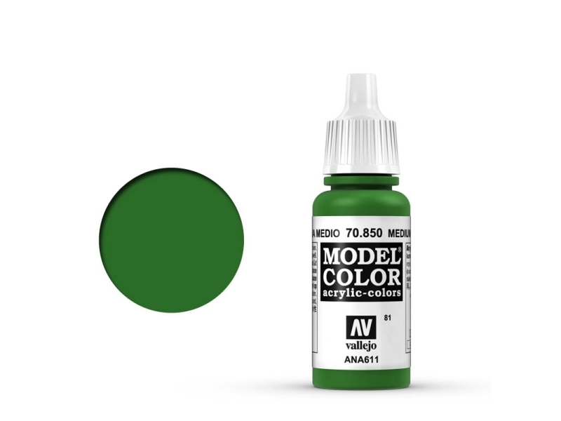 Vallejo 70.850, 17 Ml, Grøn, Mat, Flaske