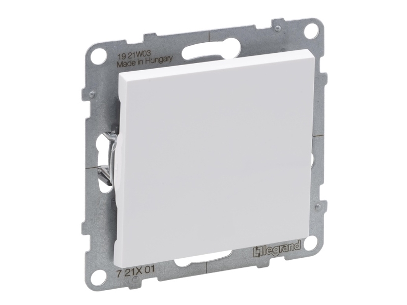 Legrand Suno Enkeltpolet Afbryder 10 Ax 250 V~ Automatiske Klemmer Hvid - 721101