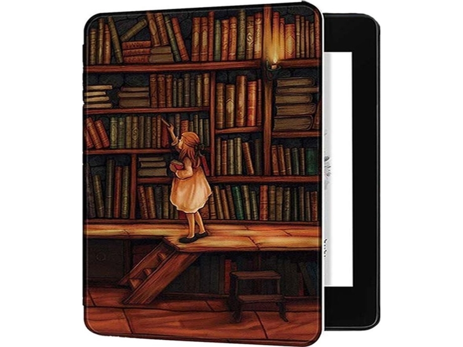 Tech-Protect Graphic-skal till Kindle Oasis Library Girl