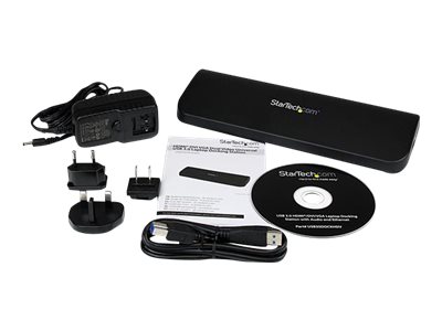 Startech Usb 3.0 Docking Station With Hdmi And Dvi/Vga - Dual Monitor - Universal Laptop Dock - Mac And Windows Compatible (Usb3sdockhdv) - Dockingst