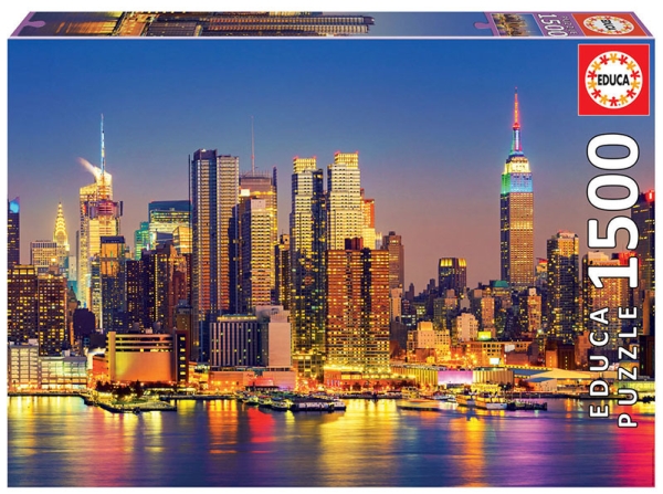Educa Manhattan At Night, 1500 Stück(E), Stadt, 12 Jahr(E)