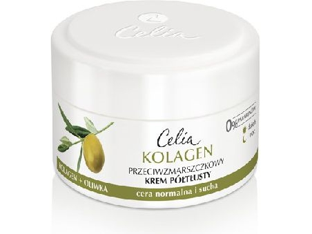 Celia Anti-Wrinkle Collagen Cream Semi-Matte Face Olive 50Ml