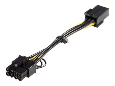 Startech.Com Pci Express 6 Pin Auf 8 Pin Adapterkabel, Pci-E (8-Pin), Pci-E (6-Pin), 0,155 M, Männlich, Weiblich, Gerade